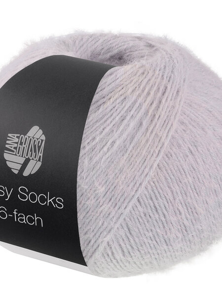 Lana Grossa Cosy Socks 6-fach -1013 zilvergrijs