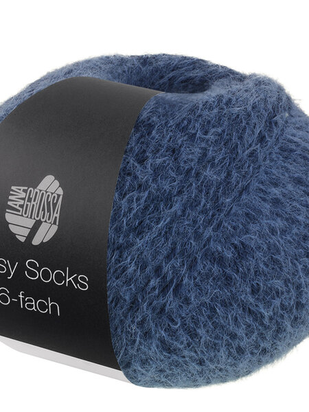 Lana Grossa Cosy Socks 6-fach -1016 donkerblauw