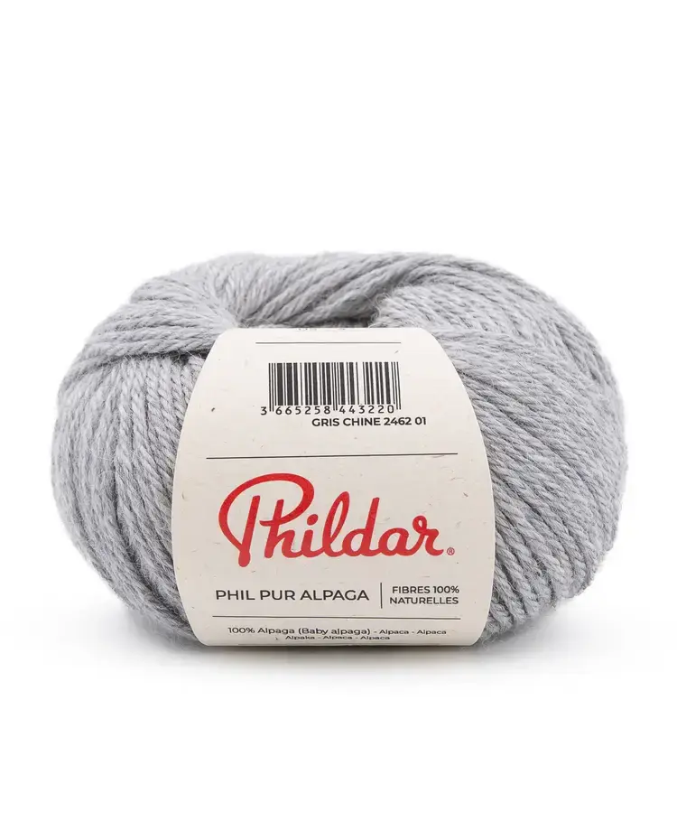 Phildar Phil Pur Alpaga -2462 gris chiné