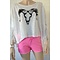 PINK NEON DENIM SHORTS