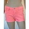 ORANGE NEON DENIM SHORTS