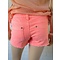 ORANGE NEON DENIM SHORTS