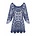 BEACH PARTY TUNIEK BLUE