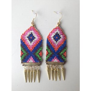 SPIKES & BEADS EARRINGS