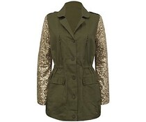 SEQUIN SLEEVED JACKET