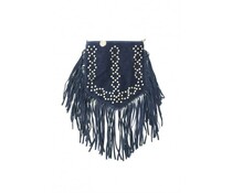 IBIZA STUDDED FRINGE BLUE