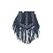 IBIZA STUDDED FRINGE BLUE