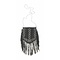 IBIZA STUDDED FRINGE BLACK