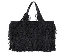 FRIZZY BEACH BAG BLACK