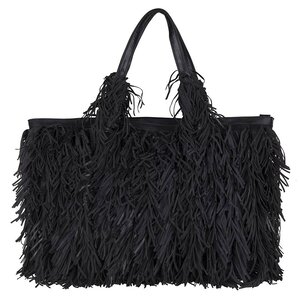 FRIZZY BEACH BAG BLACK