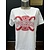 t-shirt wit/rood