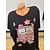 T-shirt zwart/vw roze 48