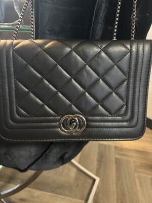 Tas/zwart met koort