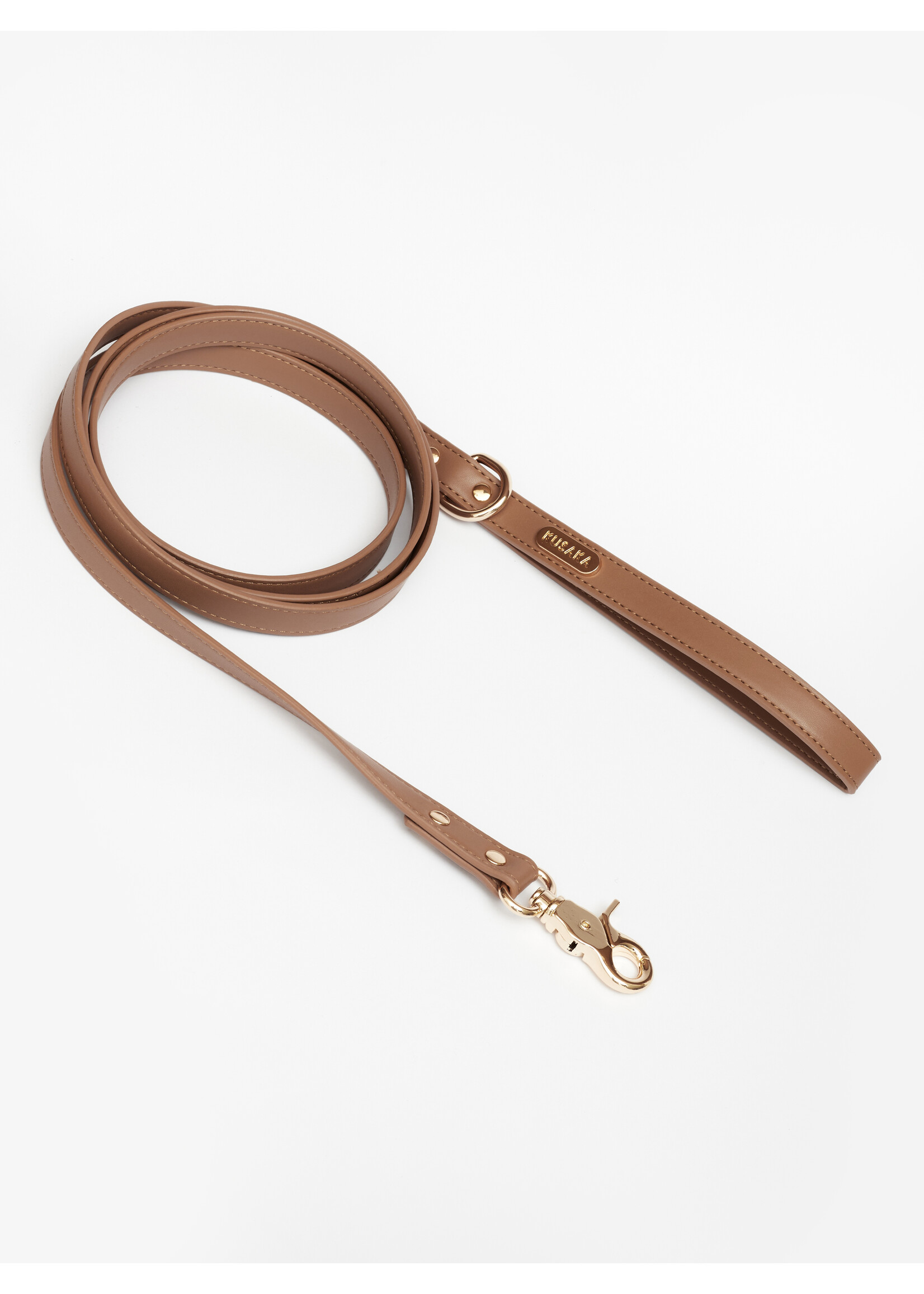 KUSAKA Classy Refined Hondenriem - Toffe bruin