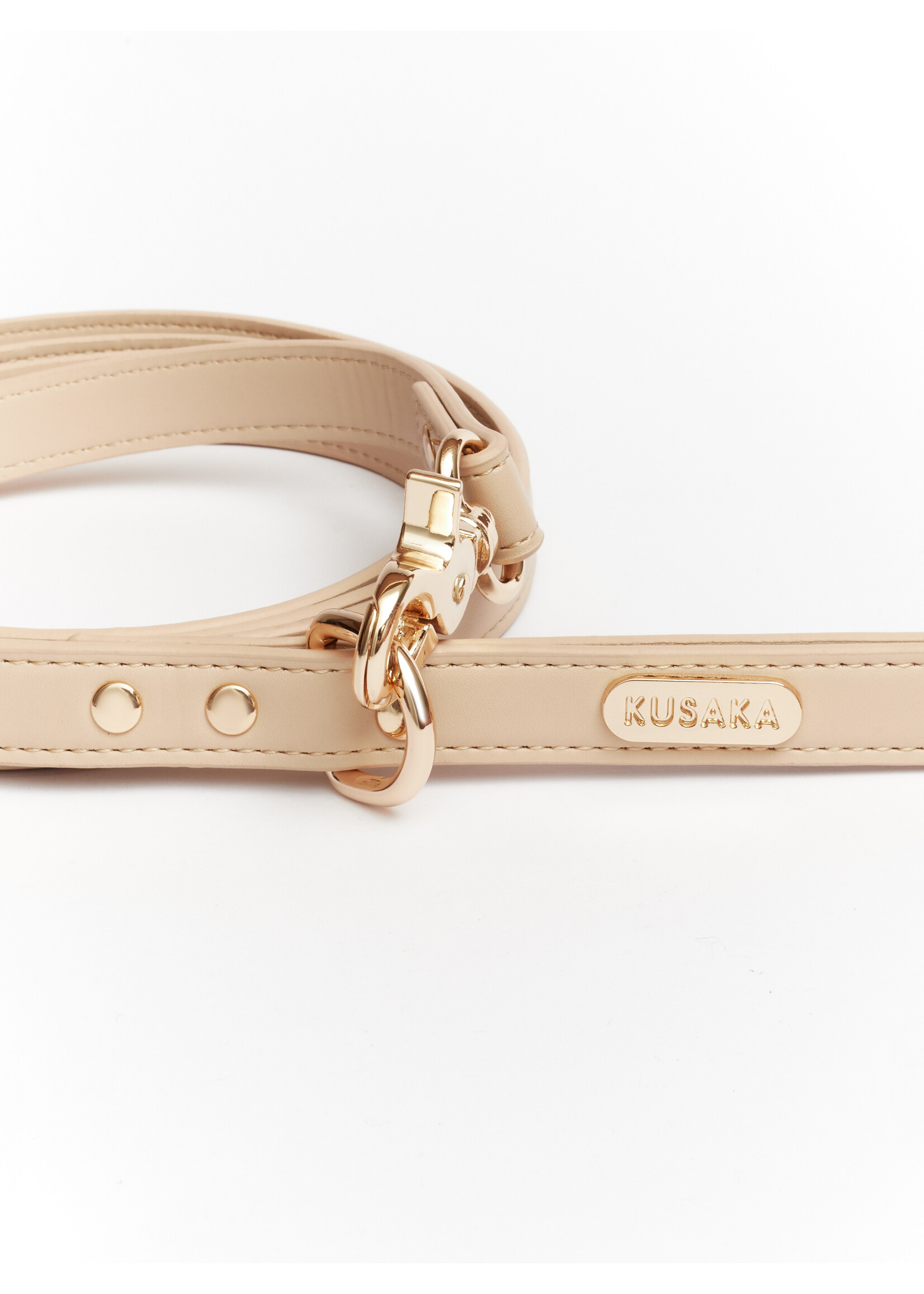 KUSAKA Classy Refined Hondenriem - Beige