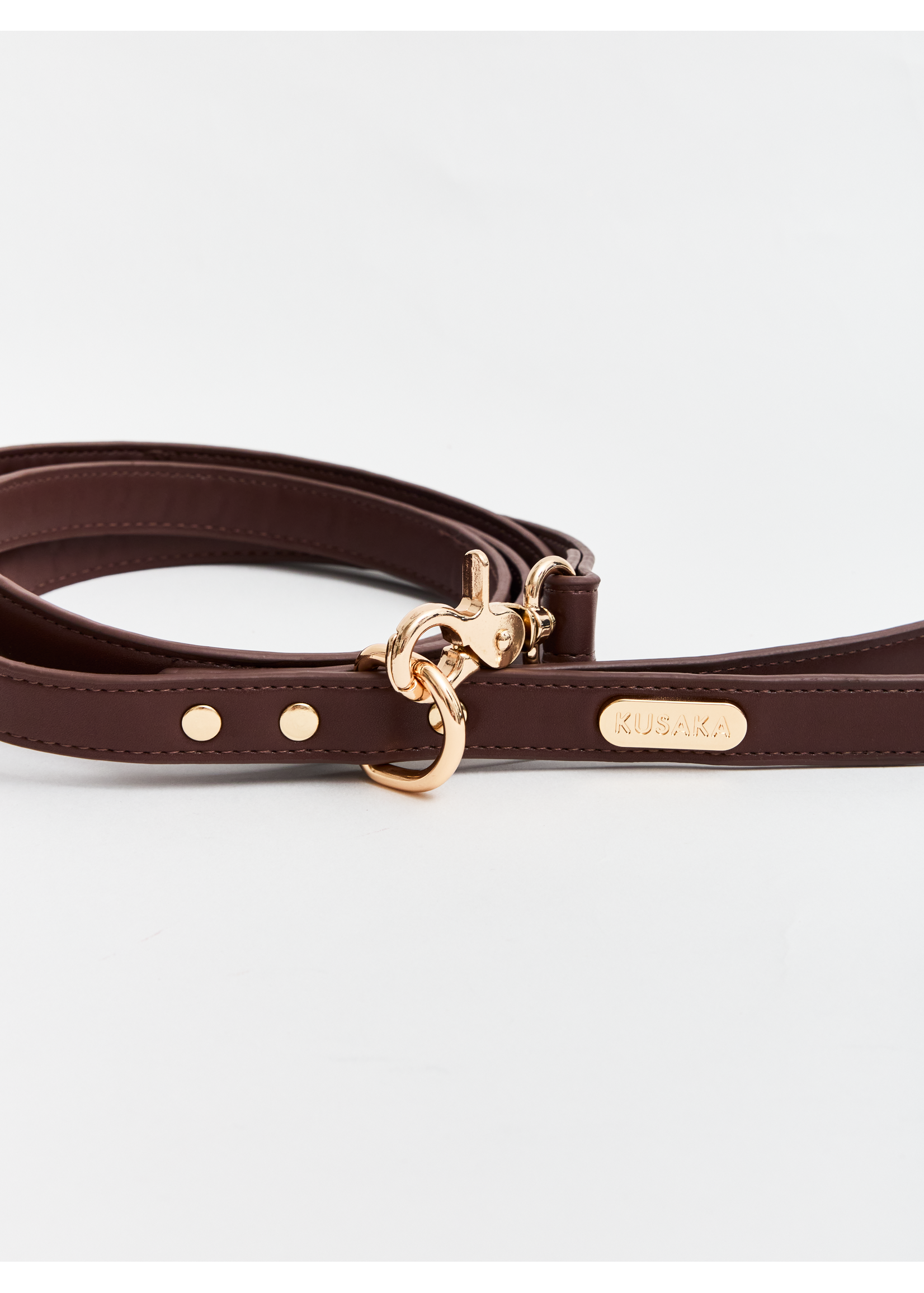 KUSAKA Classy Refined Hondenriem - Choco