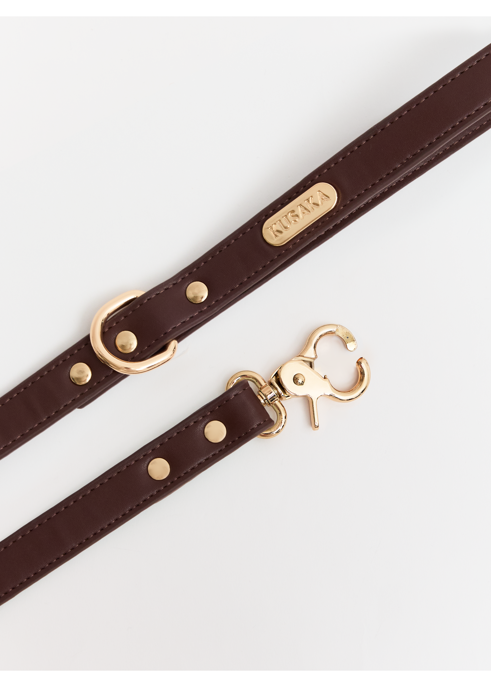 KUSAKA Classy Refined Leash -  Choco