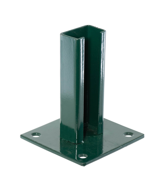 Garmix Piastra di base per pali 4 x 6 cm verde