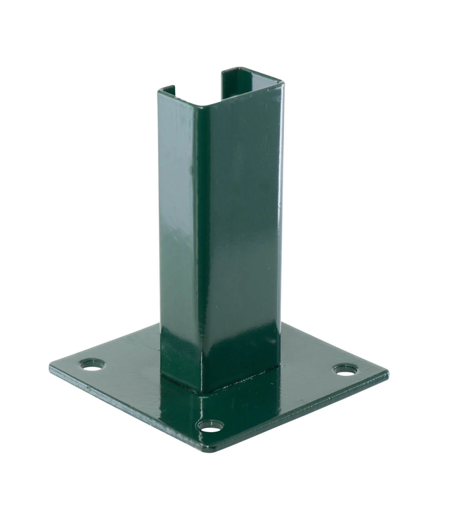 Garmix Piastra di base per pali 4 x 6 cm verde