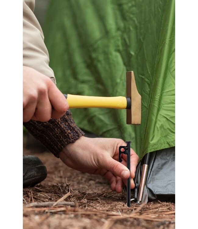 Garmix 8x Picchetto per tenda 9mm 30cm Nero