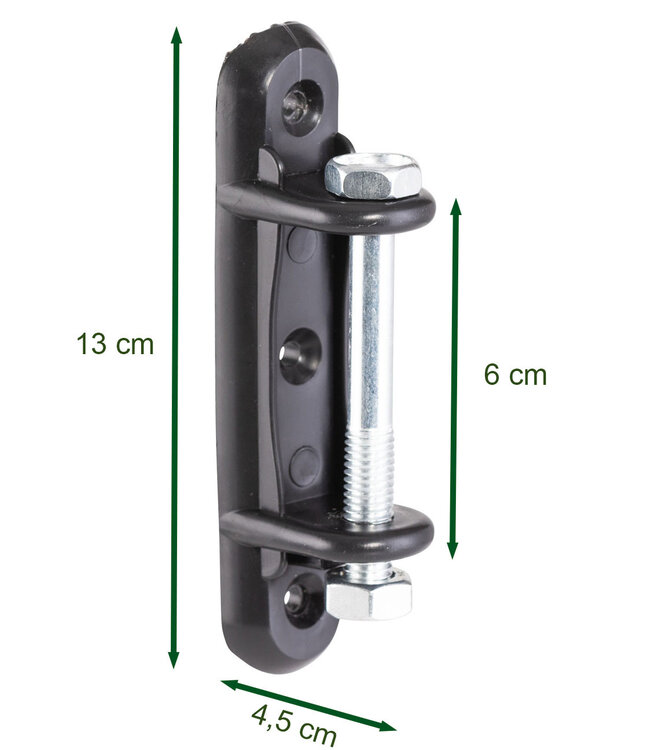 Angolo per isolatori con bullone, 5 pezzi