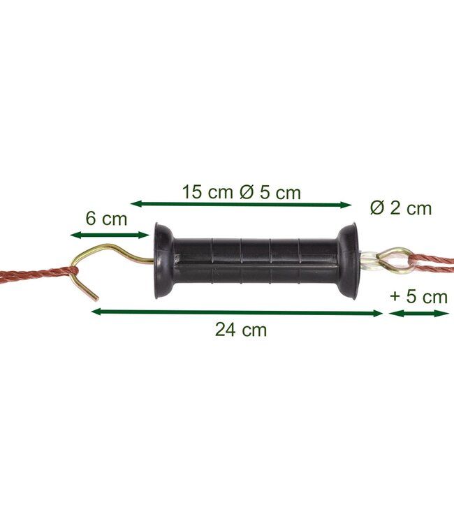 Maniglia per cancello con gancio curvo, 10 pezzi.