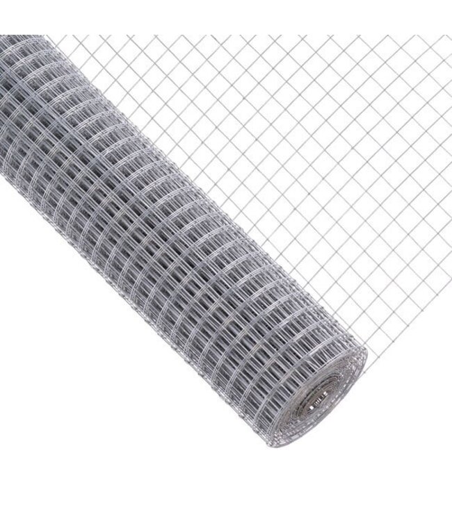 Garmix Rete da voliera 25 x 25 mm 1,45 mm 100 cm x 10 m zincata