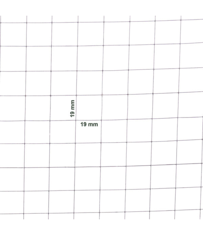 Garmix Rete da voliera 19 x 19 mm 0,75 mm 100 cm x 25 m Zincata