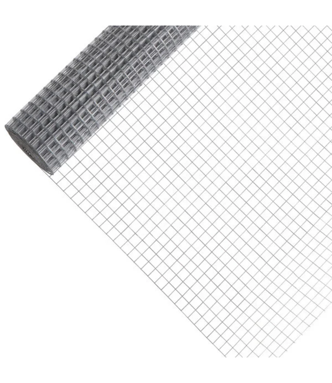 Garmix Rete da voliera 25 x 25 mm 1,05 mm 150 cm x 12,5 m Zincata