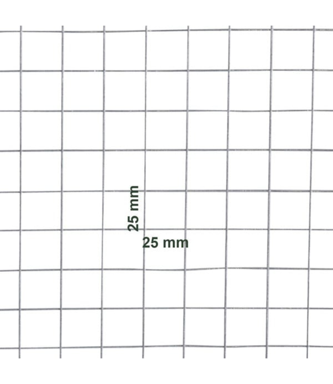 Garmix Rete da voliera 25 x 25 mm 1,05 mm 150 cm x 12,5 m Zincata
