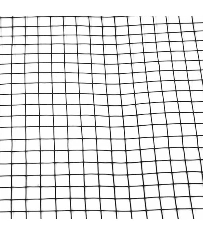 Rete da voliera 25 x 25 mm 1,2 mm 50 cm x 25 m nero