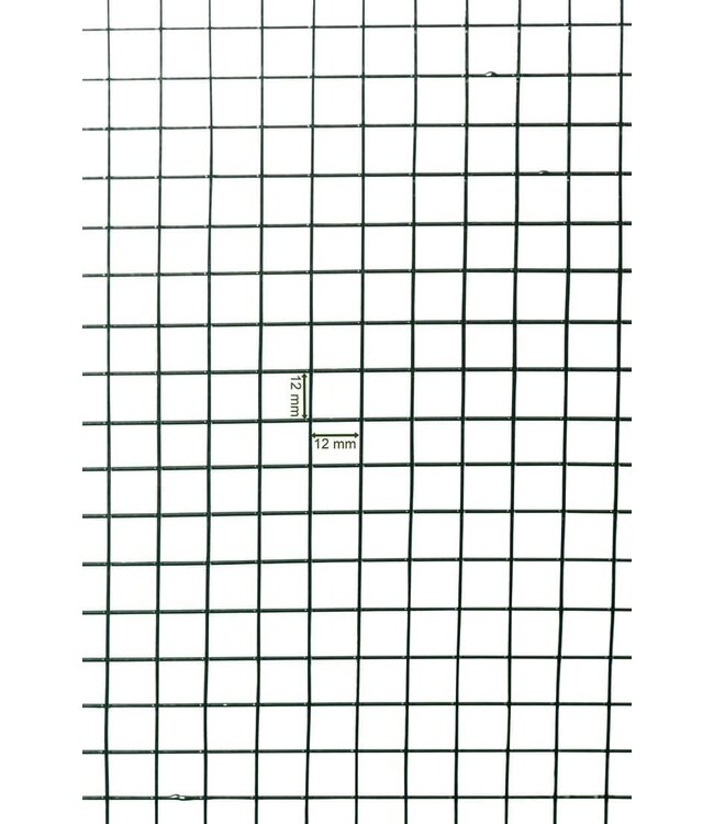 Rete da voliera 12 x 12 mm 1,2 mm 150 cm 15 m verde