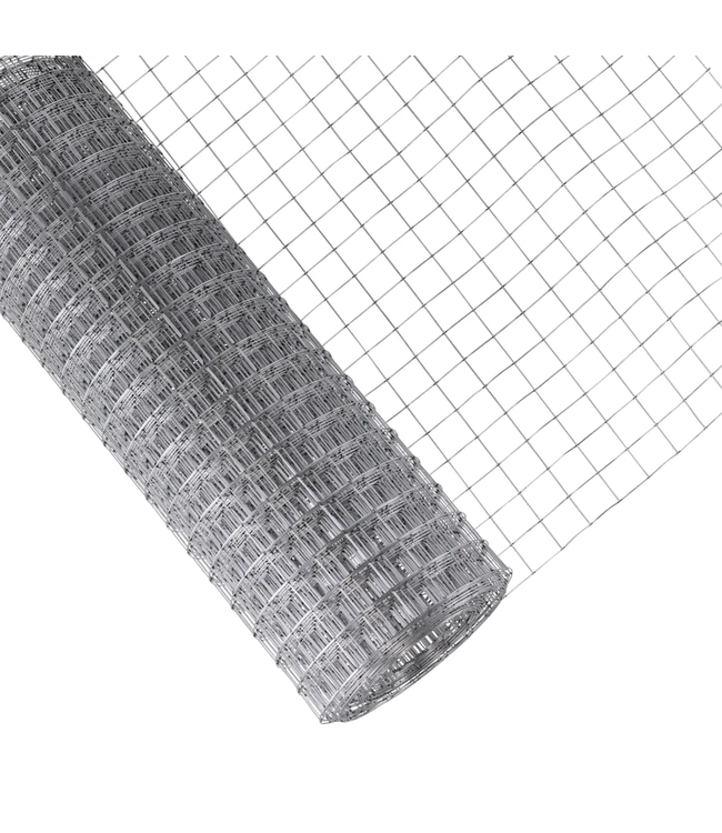 Garmix Rete da giardino 50 x 50 mm 1,4 mm 100 cm x 25 m zincata