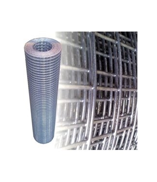 Garmix Rete da voliera 25 x 25 mm 2 mm 100 cm 10 m zincata