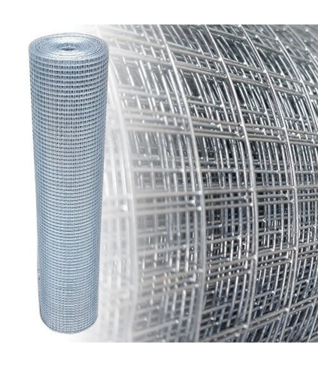 Garmix Rete da voliera 12 x 12 mm 1,4 mm 100 cm 10 m zincata