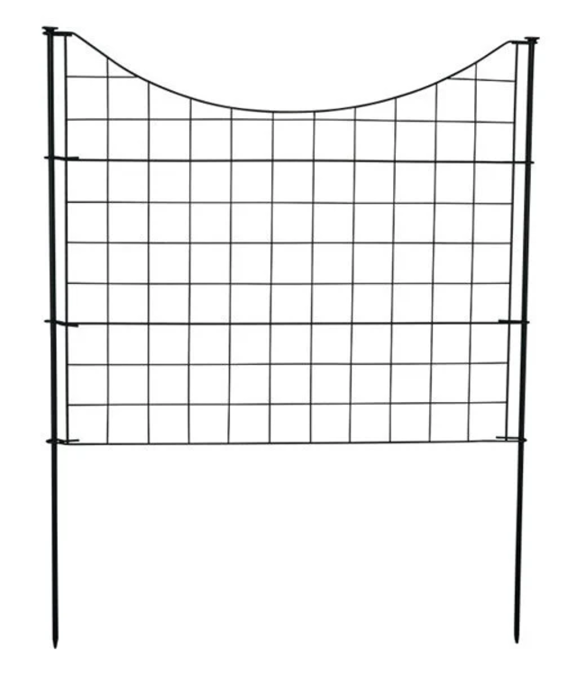 Garmix Rete concava per laghetti e giardini 11 pezzi 71x53cm 6X6cm Nero