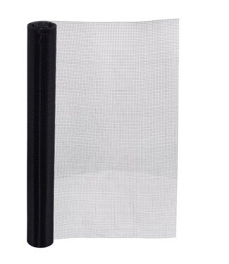 Garmix Garza per voliere 6 x 6 mm 0,70 mm 100 cm x 1 m Acciaio inossidabile rivestito in Nero