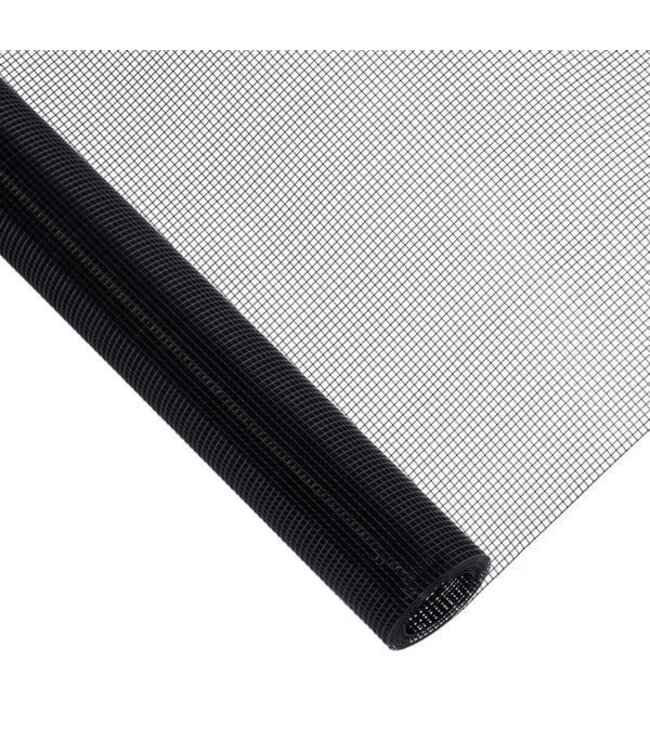 Garmix Garza per voliere 6 x 6 mm 0,70 mm 100 cm x 1 m Acciaio inossidabile rivestito in Nero