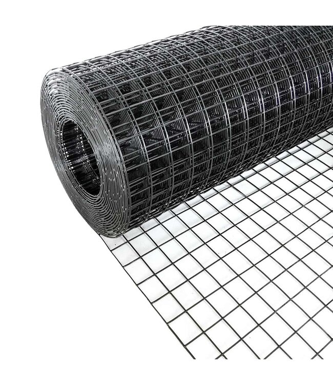 Garze per voliere 25x25mm 1,50mm 100cm x 1m Acciaio inossidabile rivestito in Nero