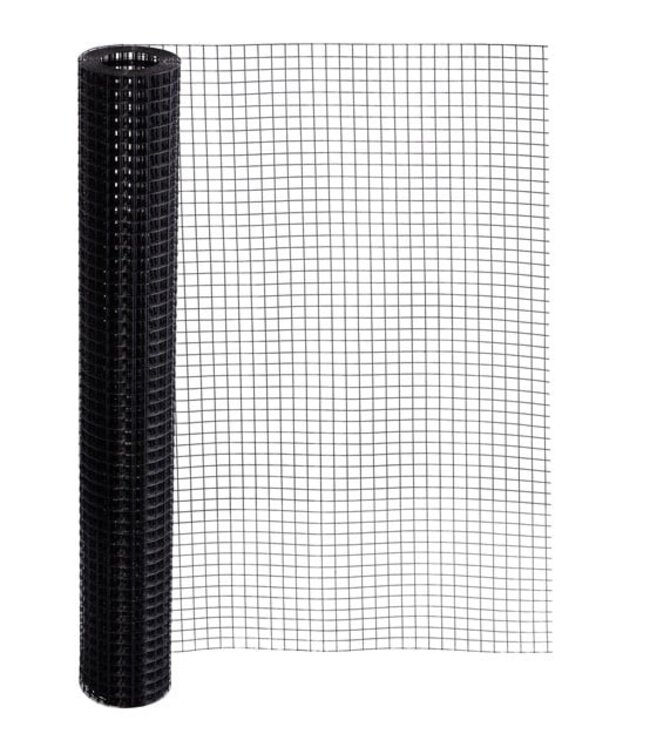 Garza per voliere 19x19mm 1,20mm 100cm x 1m Acciaio inossidabile rivestito in Nero