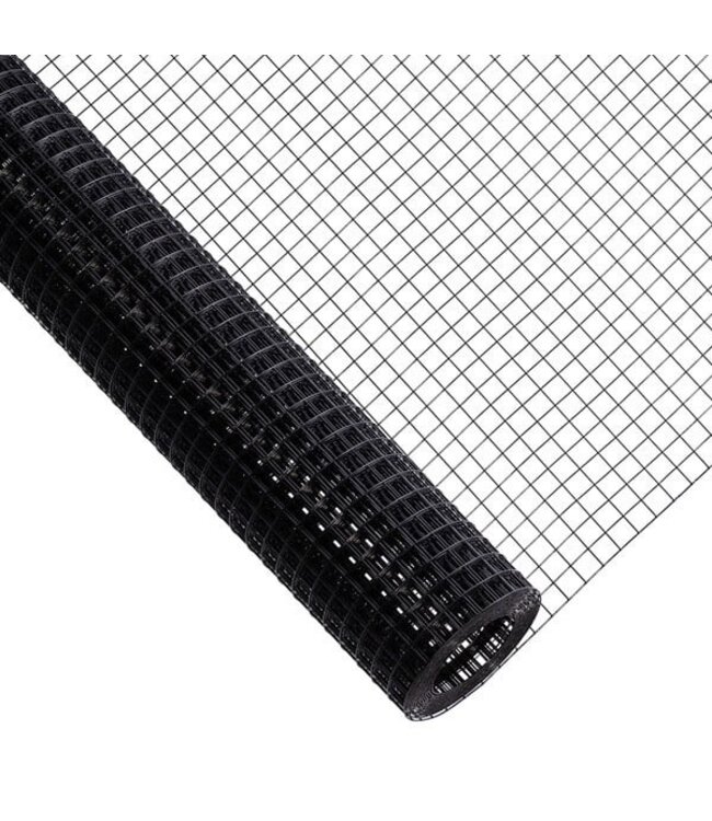 Garza per voliere 19x19mm 1,20mm 100cm x 1m Acciaio inossidabile rivestito in Nero