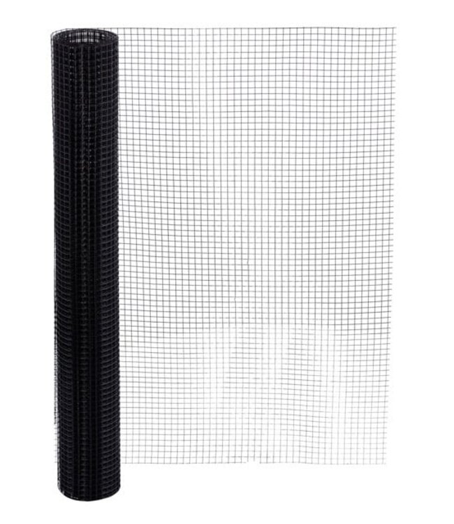 Garza per voliere 12x12mm 0,80mm 100cm x 1m Acciaio inossidabile rivestito in Nero