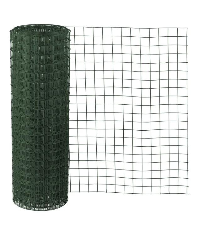 Garmix Rete da giardino 50 x 50 mm 1,65 mm 100 cm x 25 m Verde