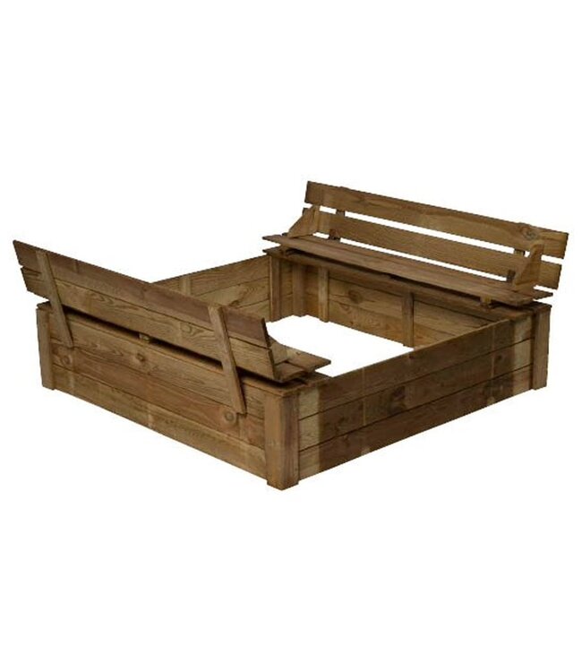 Garmix Vasca di sabbia Woody 120x120x25cm