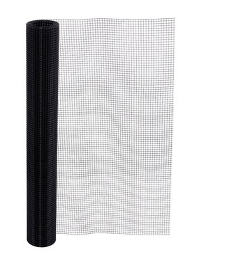 Garza per voliere 9x9mm 1,00mm 100cm x 1m Acciaio inossidabile rivestito in Nero