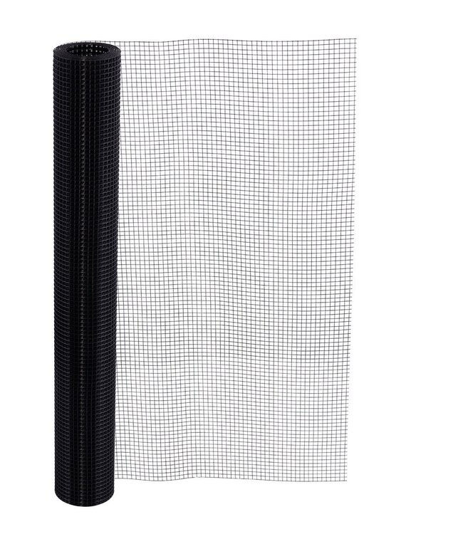 Garza per voliere 9x9mm 1,00mm 100cm x 1m Acciaio inossidabile rivestito in Nero