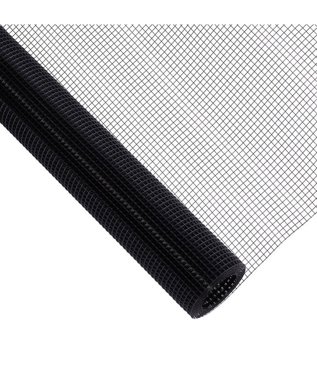 Garza per voliere 9x9mm 1,00mm 100cm x 1m Acciaio inossidabile rivestito in Nero