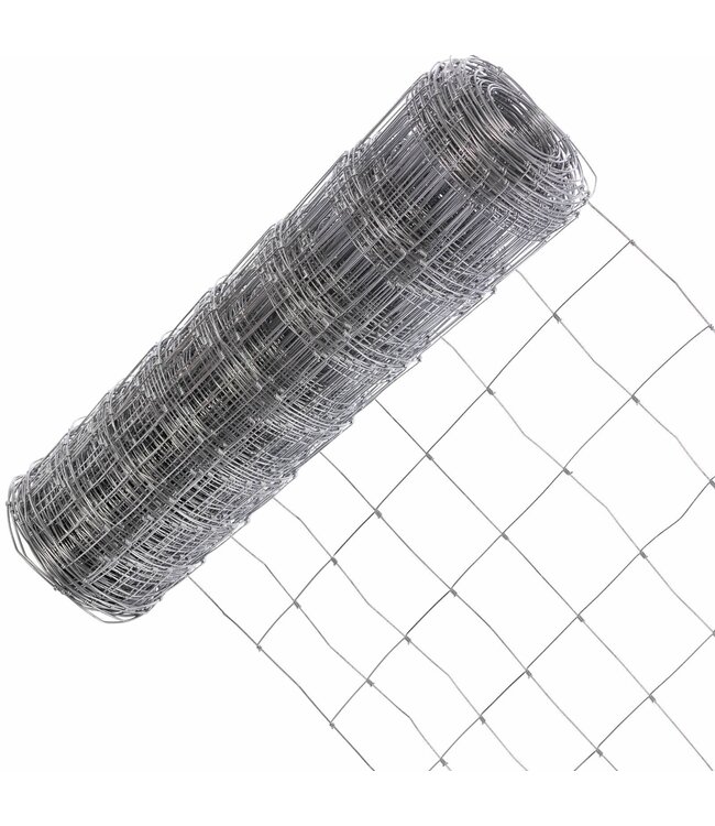 Rete per pecore 80cm 15cm 2,40/3,00mm 50m Zincato pesante