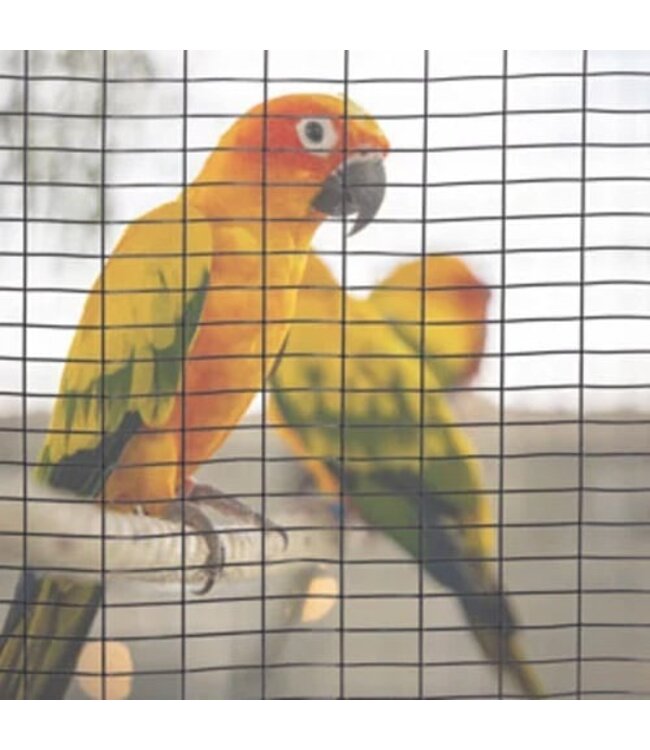 Garmix Rete per voliere 12 x 12 mm 0,8 mm 195 cm x 20 m Zincato