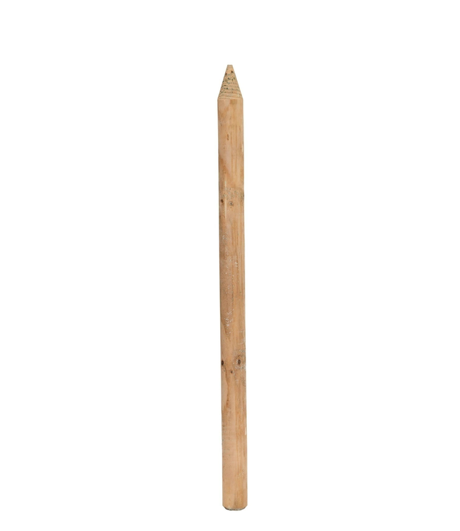 Garmix Pali di legno rotondi, impregnati, marroni 150 cm – 5 cm